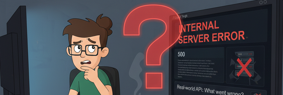 Developer debugging production issue calmly